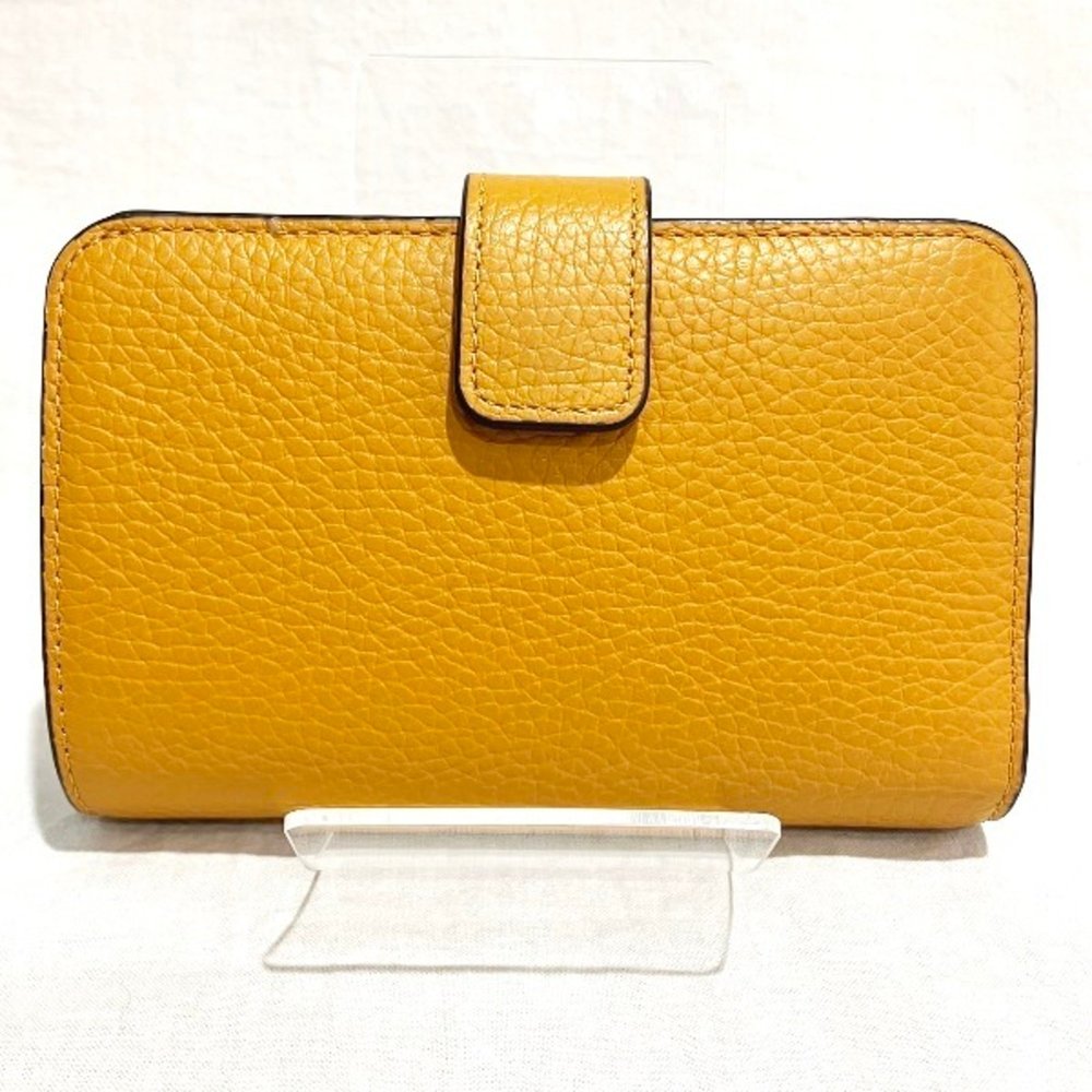FURLA Yellow Leather Wallet Bifold Ladies - Picture 9 of 9